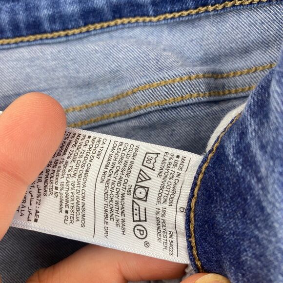 Old Navy Women's Rockstar Super Skinny Jeans Size 6 Stretch High Rise Zipper Fly - Picture 6 of 7